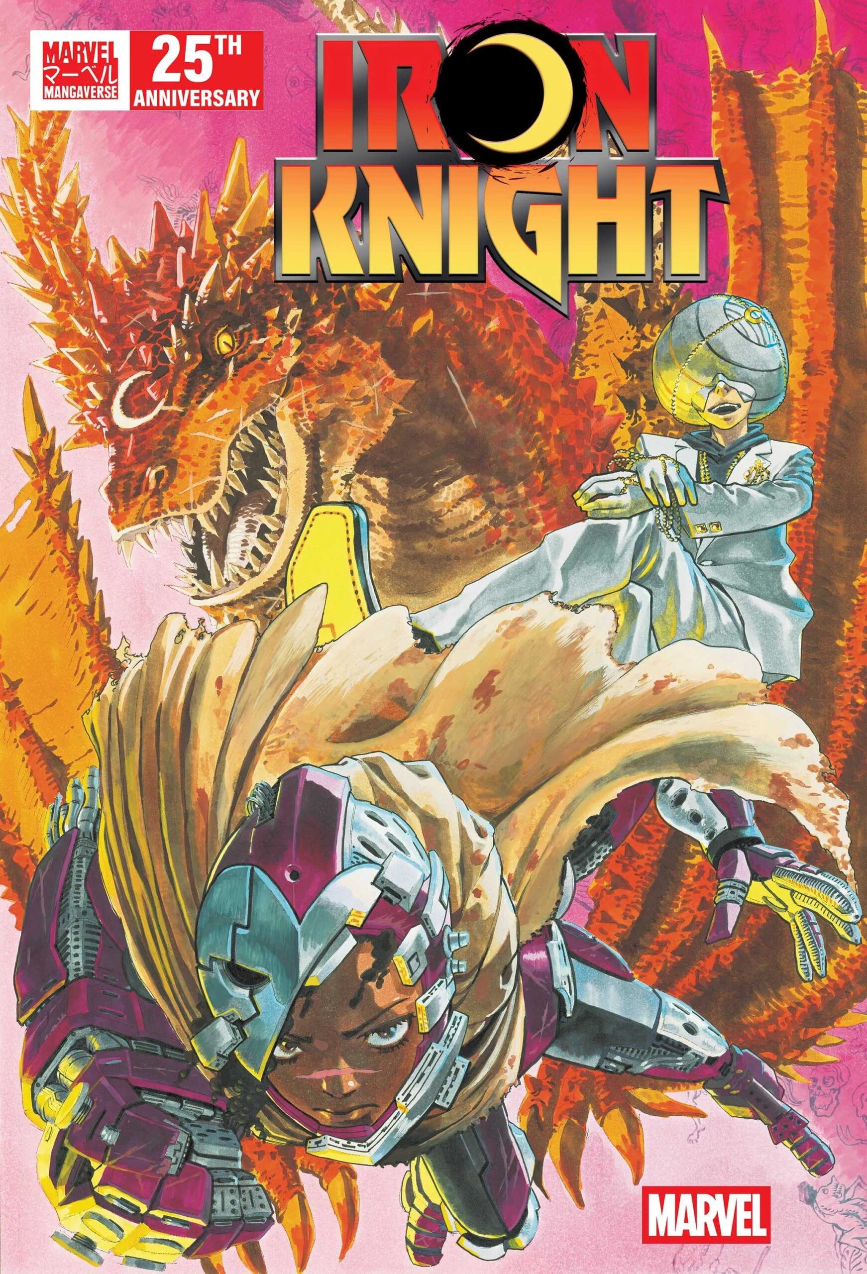 Moon Knight e Ironheart estrelam a capa de Marvel's Mangaverse Iron Knight #1