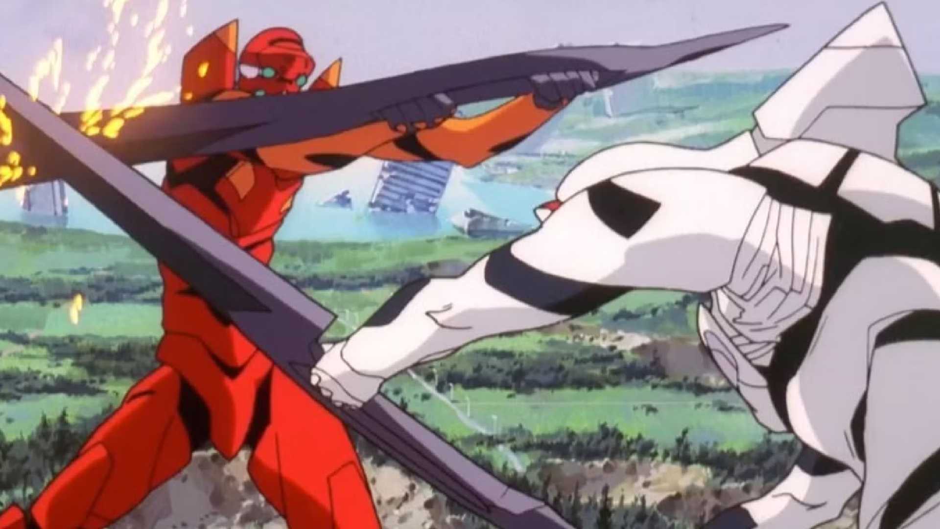 Asuka Vs e Eva de Neon Genesis Evangelion