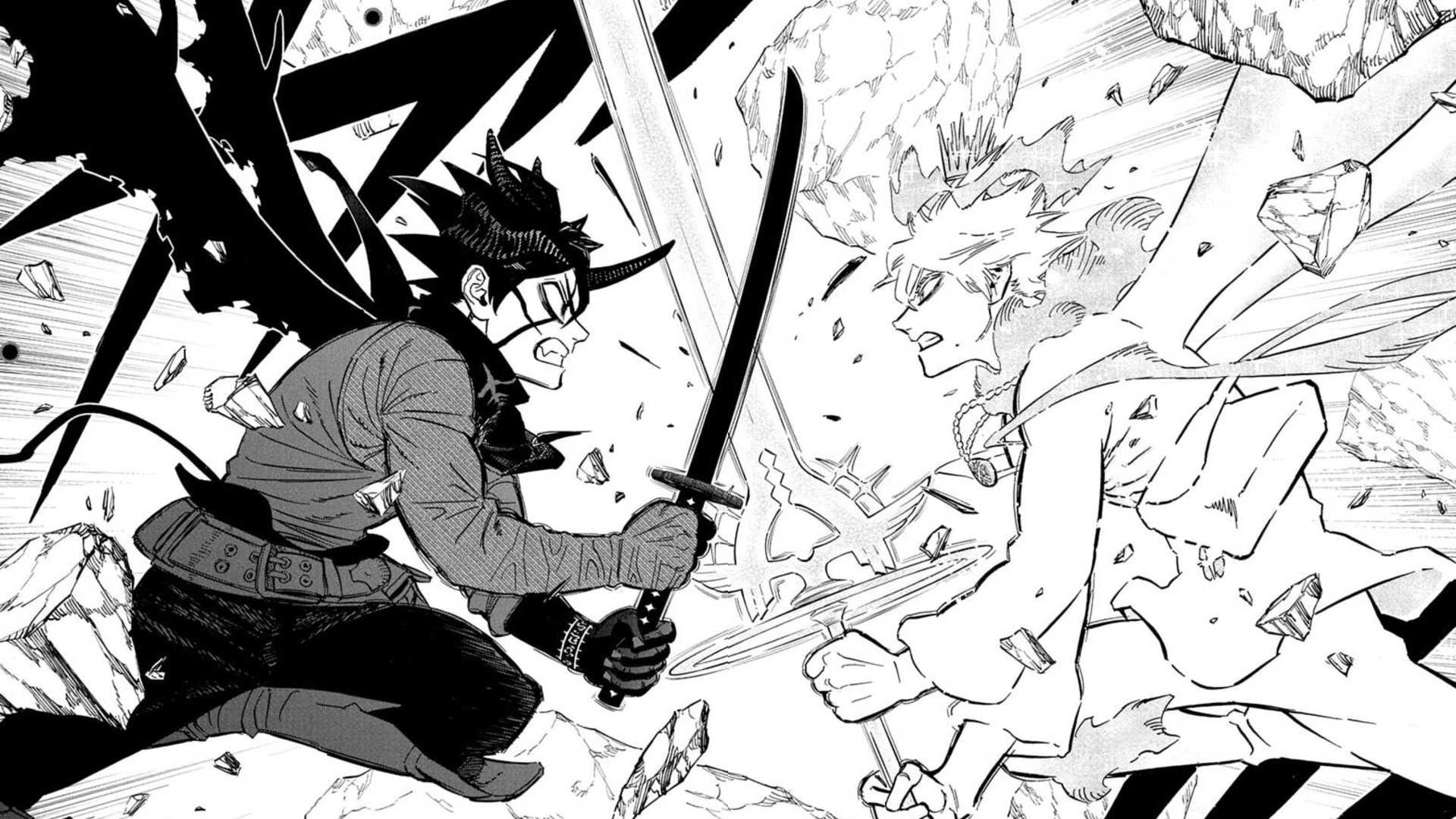 Uma cena do capítulo final de Black Clover
