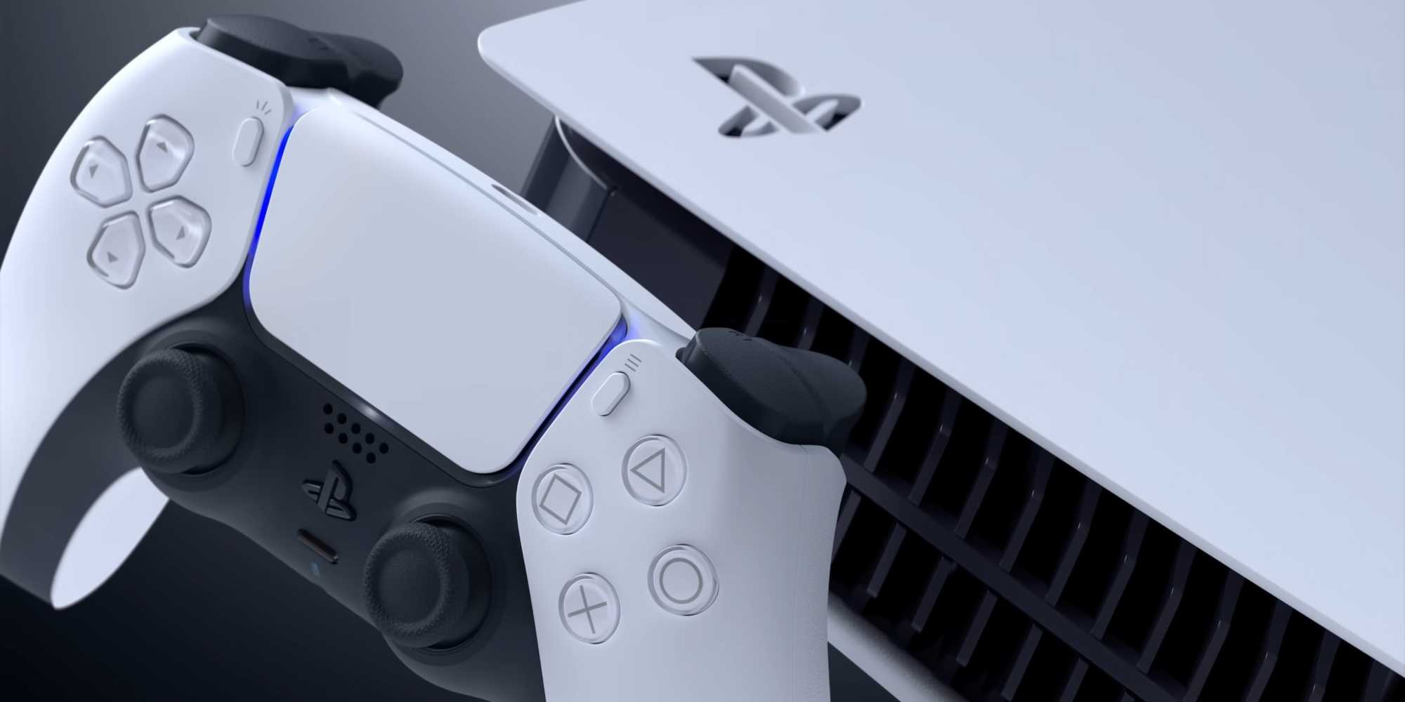 The DualSense ao lado de um console PlayStation 5.