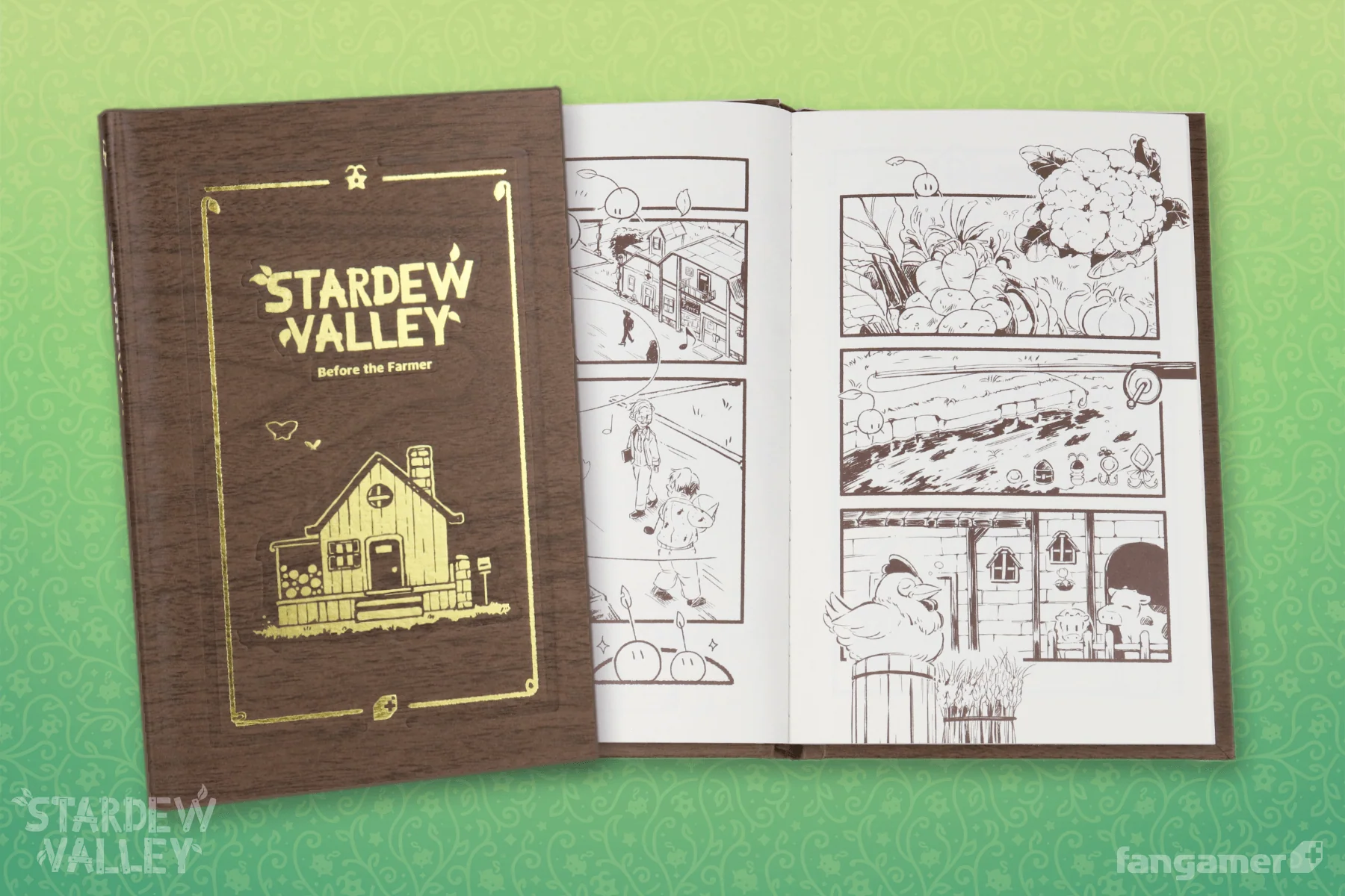Imagem mostra a graphic novel Stardew Valley: Before the Farmer