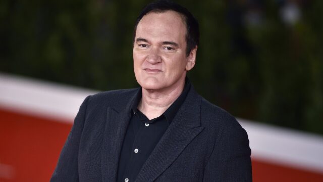 Tarantino em Tangled Up in Blue com Jason Isaacs e Kylie Minogue