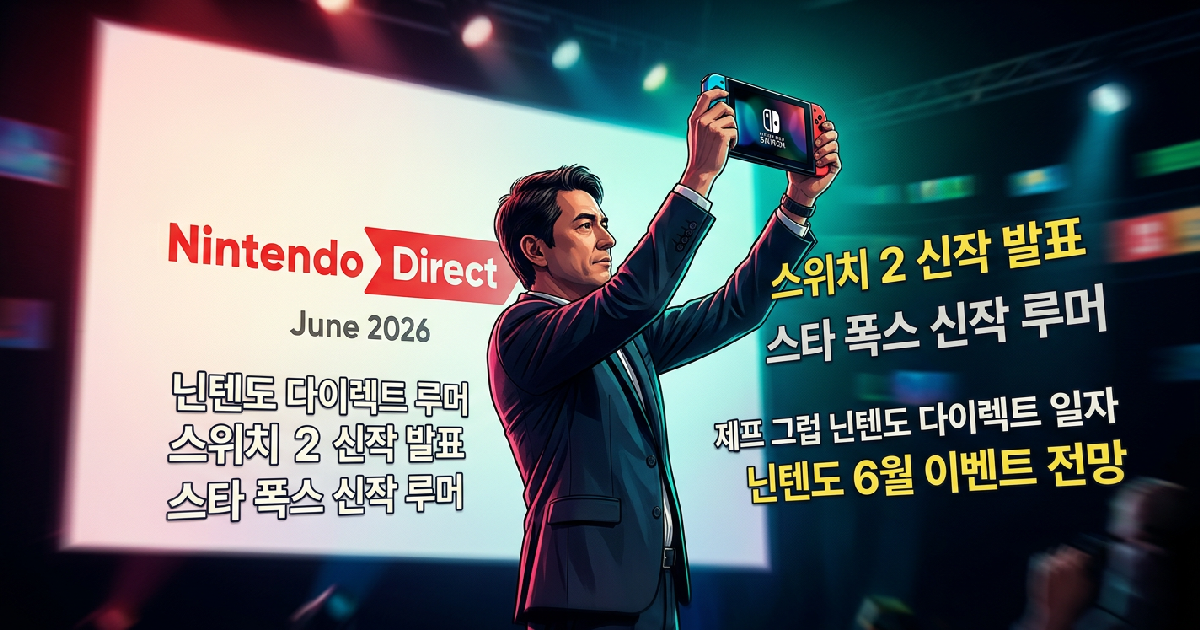 Montagem com logos de Zelda, Fire Emblem, Pokémon e GameCube em visual de rumor para Nintendo Direct