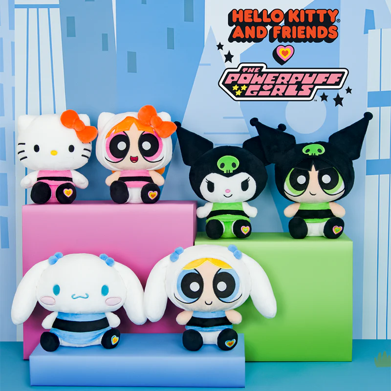 Imagens do crossover de mercadorias Sanrio's Hello Kitty and Friends x Powerpuff Girls (6)