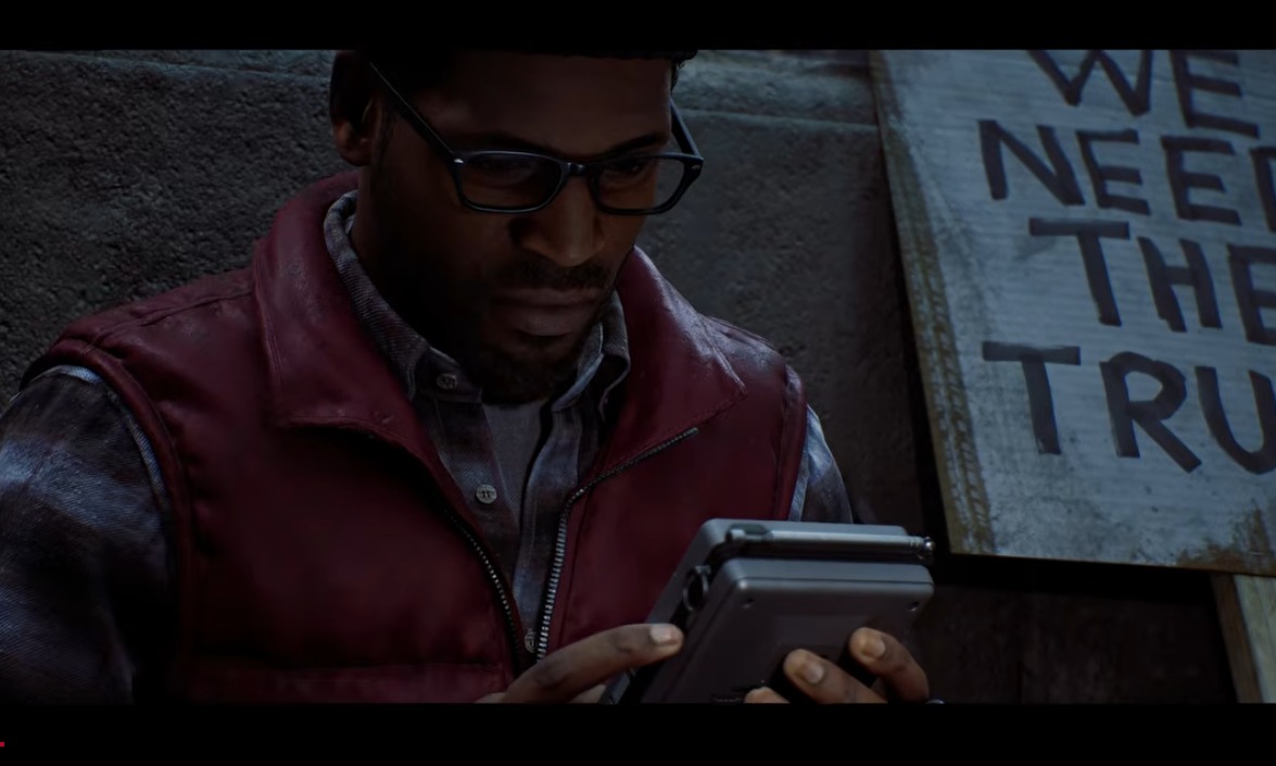 Close do dispositivo CRTV em Silent Hill: Townfall, tela com estática e estética VHS
