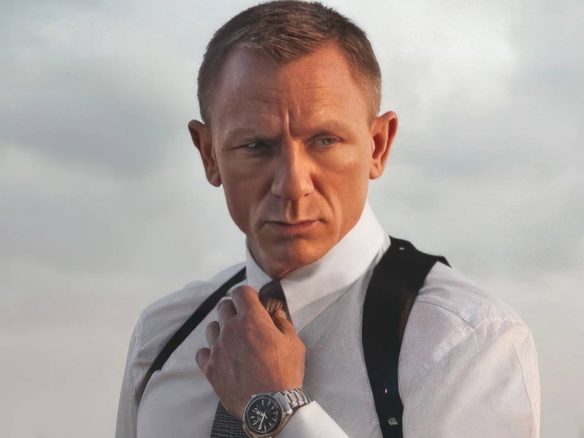 Montagem com logo 007, cadeira de diretor e clima de pré-produção para Bond 26