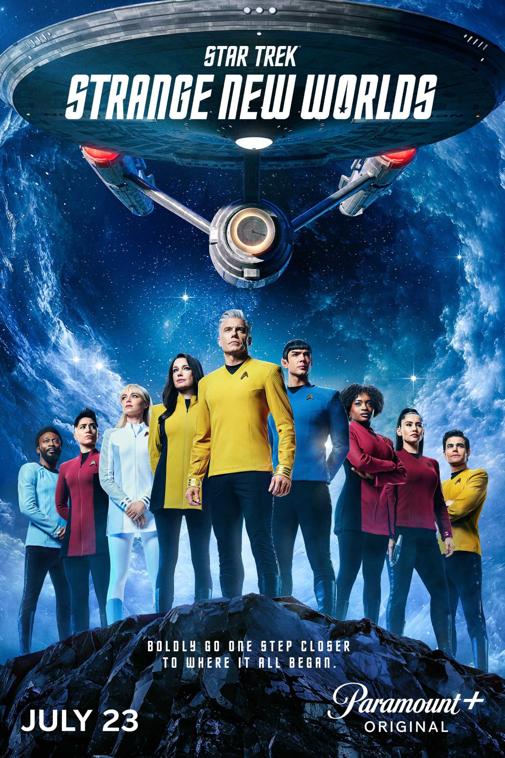 Pôster de Arte Principal da temporada 4 de Star Trek Strange New Worlds