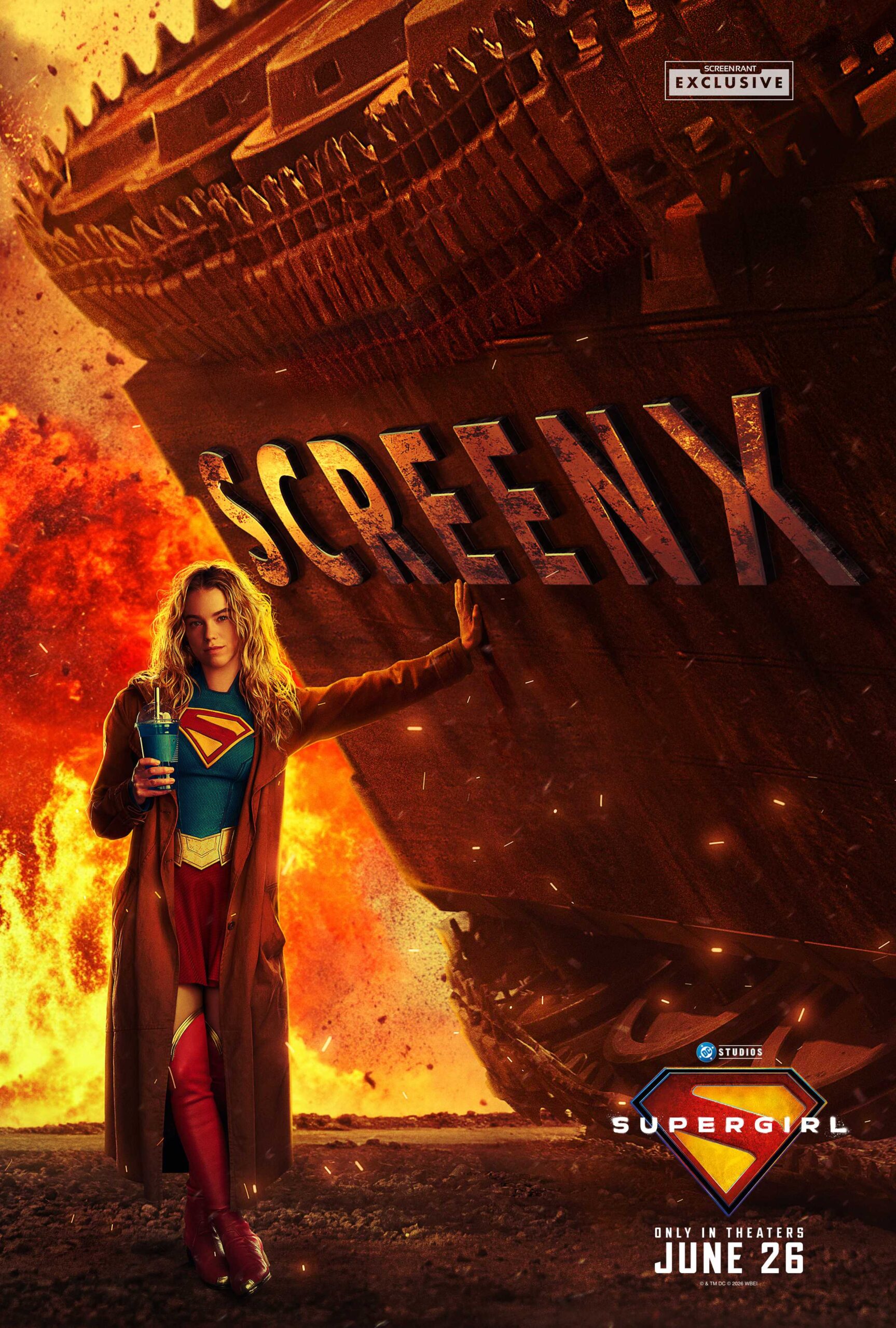 Supergirl (2026) SCREENX Poster ScreenRant Exclusive 2764x4096 Watermarked