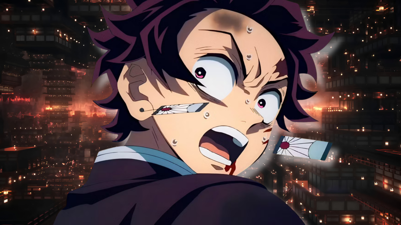 Demon Slayer: Kimetsu no Yaiba Castelo Infinito estica janela