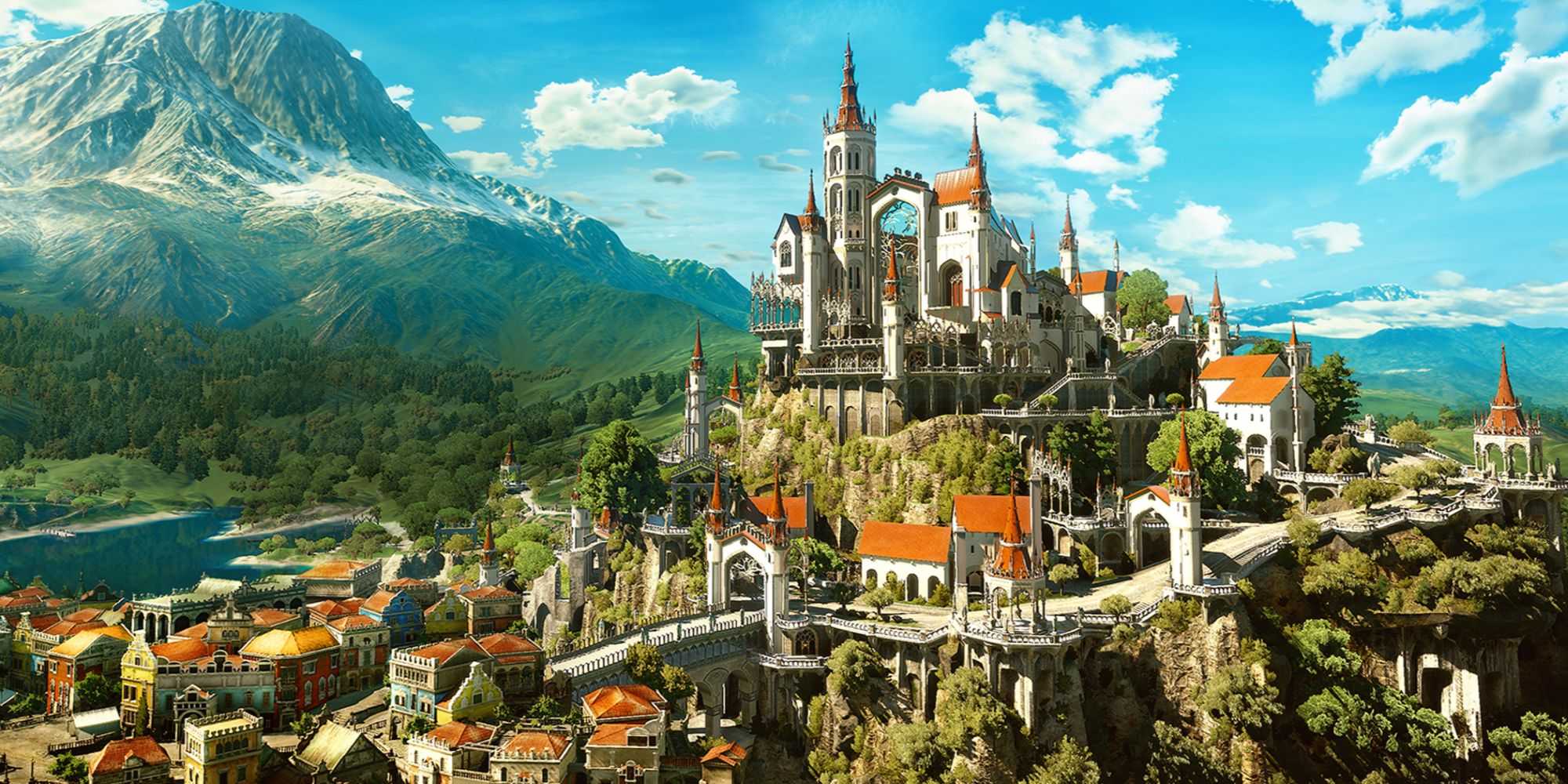 O palácio de Beauclair em The Witcher 3