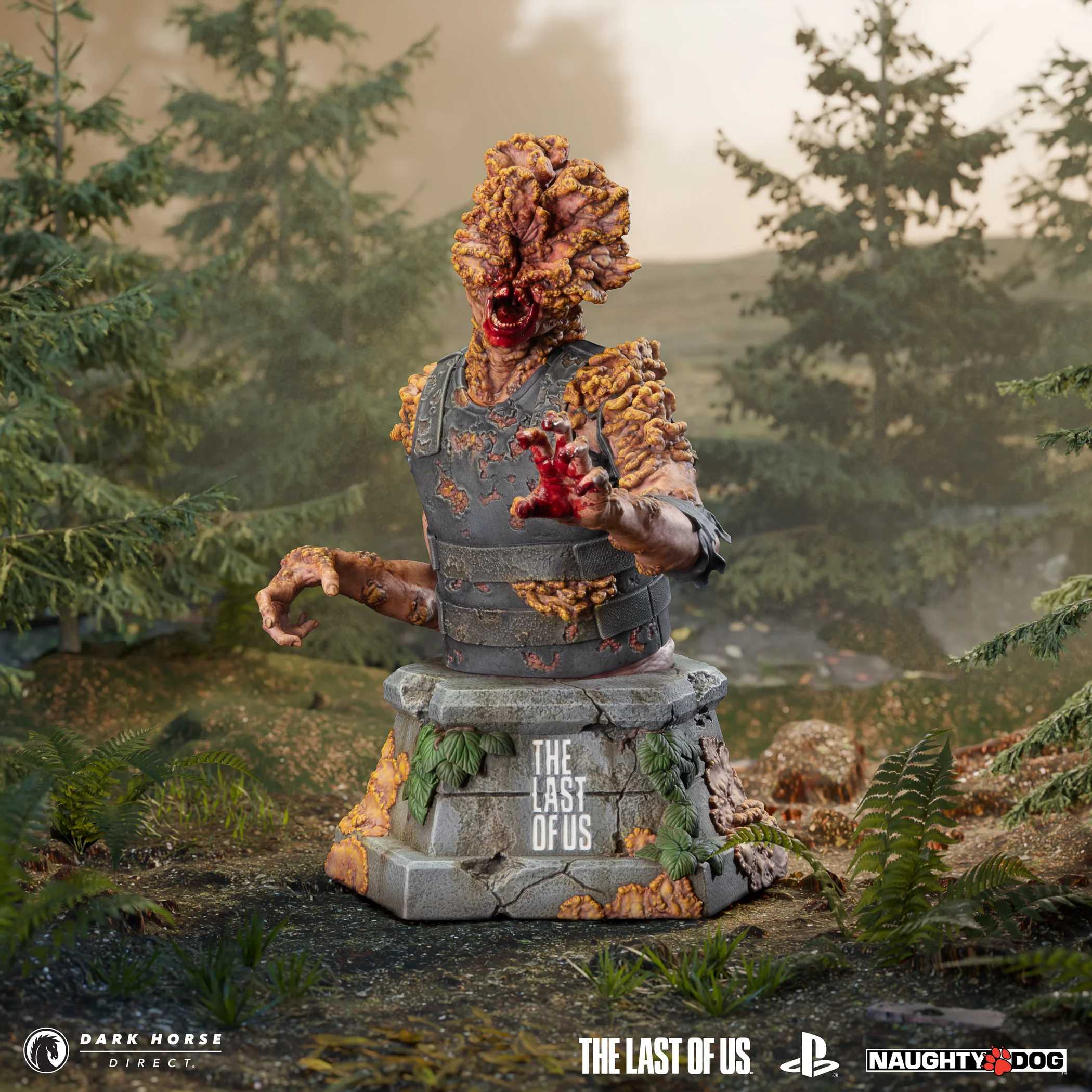 Imagem mostra o Busto do Clicker da Dark Horse Direct