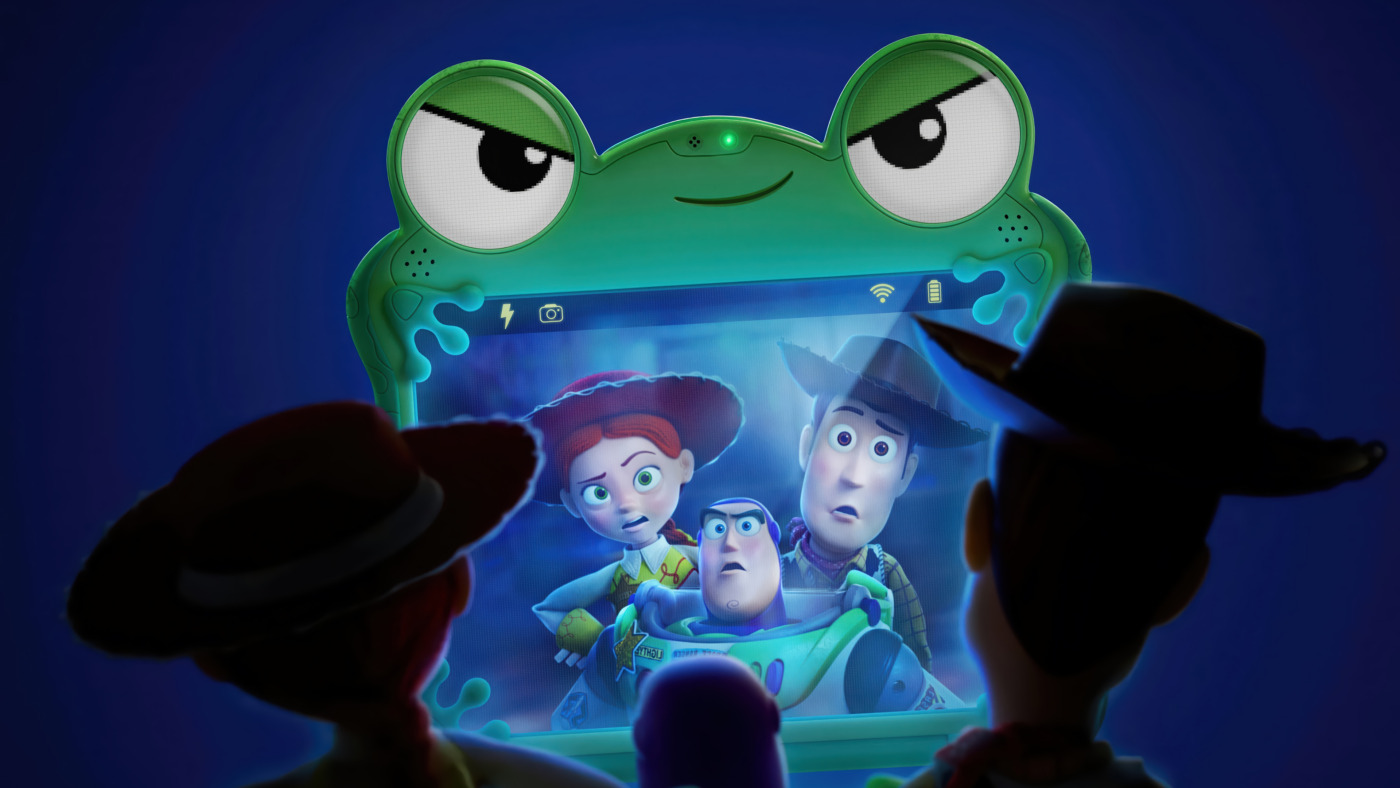 Cena de despedida emocional da franquia Toy Story, com clima nostálgico entre os brinquedos
