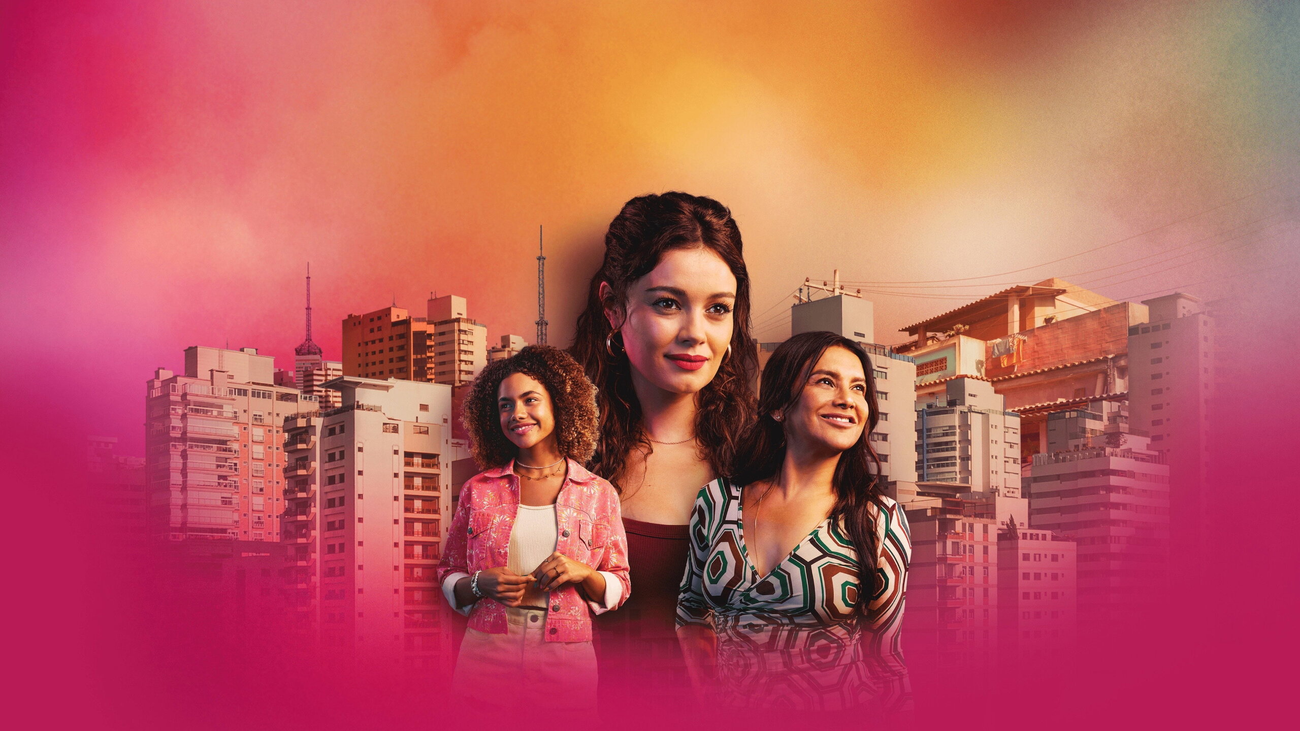 Cena de confrontação dramática entre personagens em ambiente de novela