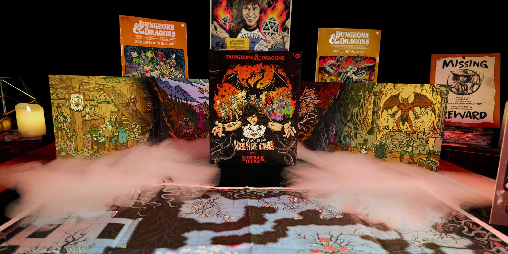 Bem-vindo ao Hellfire Club Stranger Things Jogo de Tabuleiro D&D