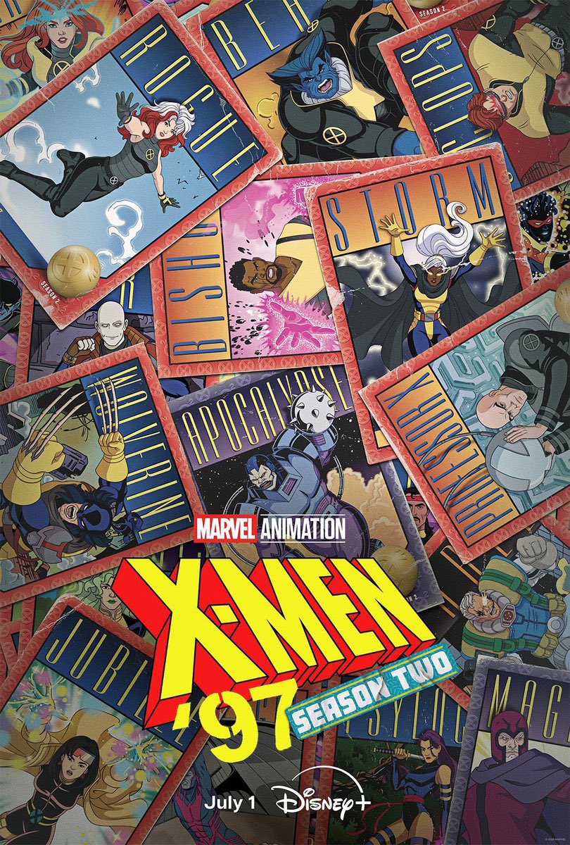 Cena do teaser da 2ª temporada de X-Men ’97 com Ciclope e Jean Grey em cenário futurista destruído