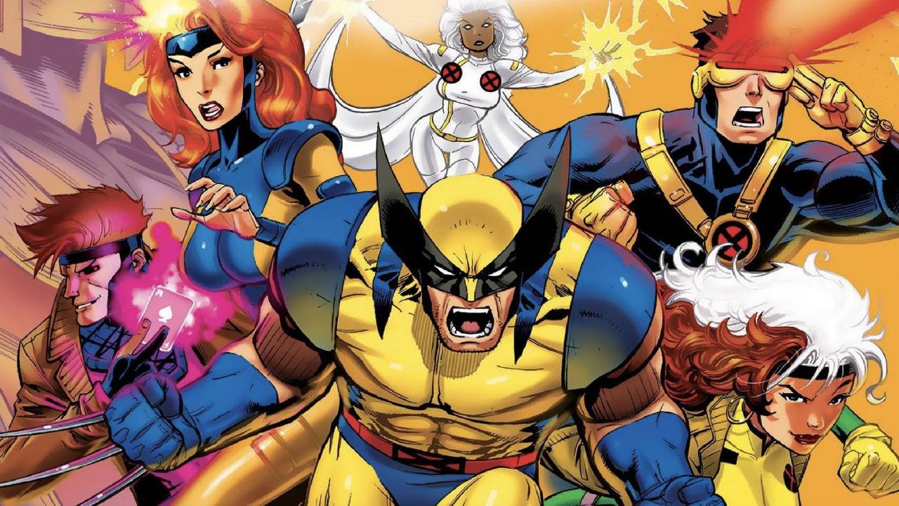 Montagem com personagens clássicos dos X-Men como Ciclope, Jean Grey, Tempestade e Gambit em arte promocional da Marvel