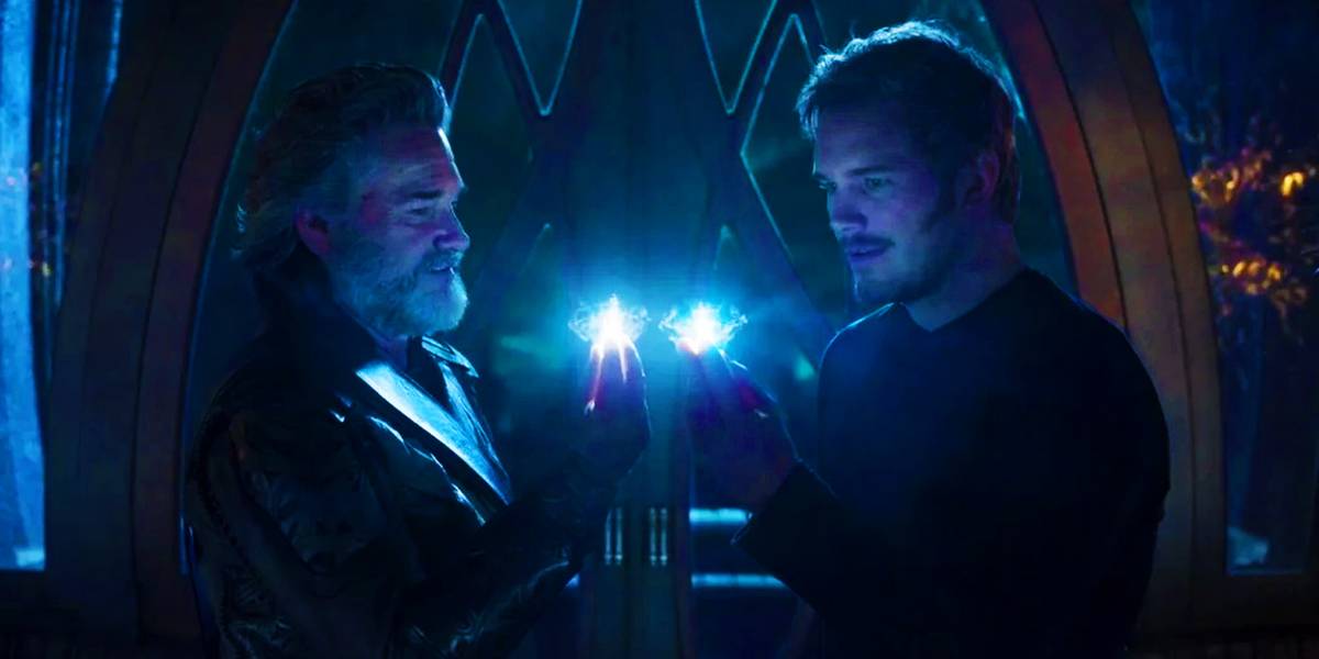 Ego ensinando Peter Quill sobre seus poderes em Guardians of the Galaxy Vol. 2