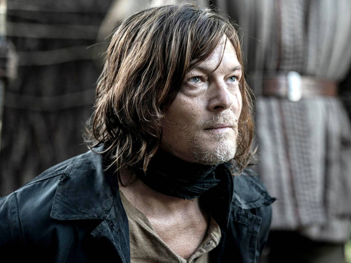 Montagem com pôsteres de The Walking Dead, Fear the Walking Dead, Dead City e Daryl Dixon no catálogo da Netflix