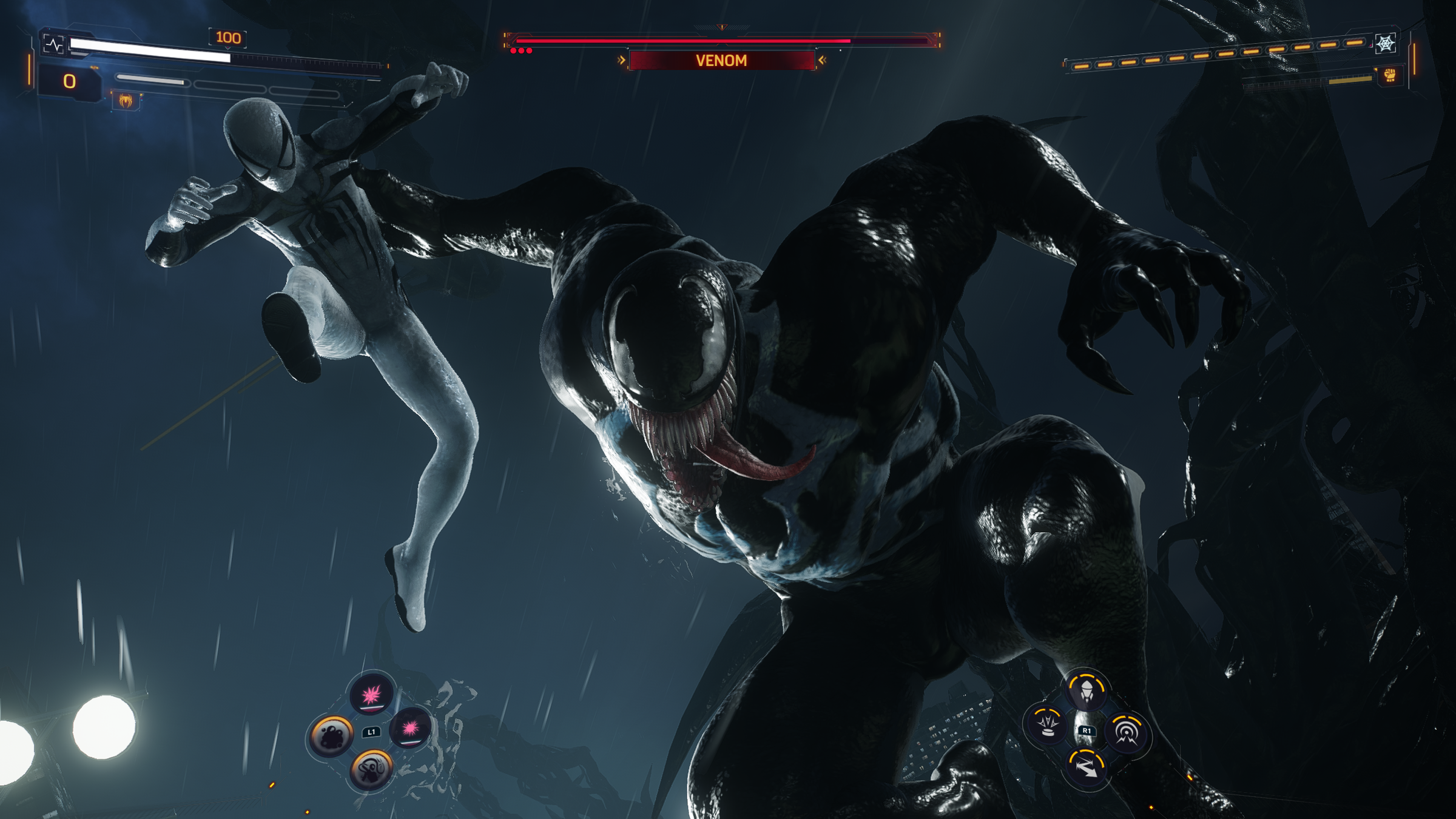 marvel's spider-man 2 luta contra chefe venom gameplay